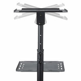 StarTech.com Mobile Projector and Laptop Stand/Cart - Heavy Duty Portable Projector Stand (2 Shelves, hold 22lb/10kg each) - Height Adjustable Rolling Presentation Cart w/Lockable Wheels