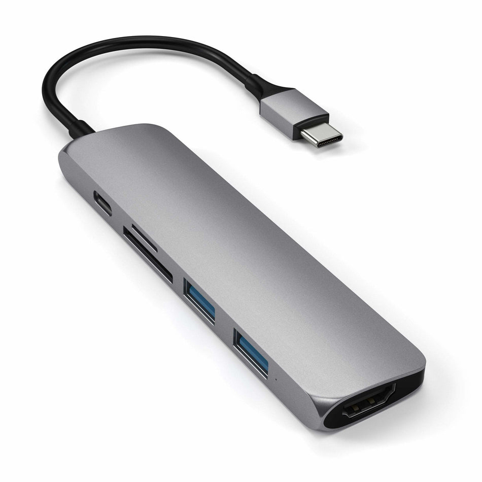 Satechi ST-SCMA2M laptop dock/port replicator USB 3.2 Gen 1 (3.1 Gen 1) Type-C Silver