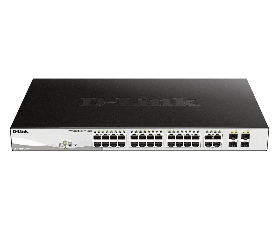 D-Link 28-Port Gigabit PoE Smart Managed Switch including 4 Combo Ports