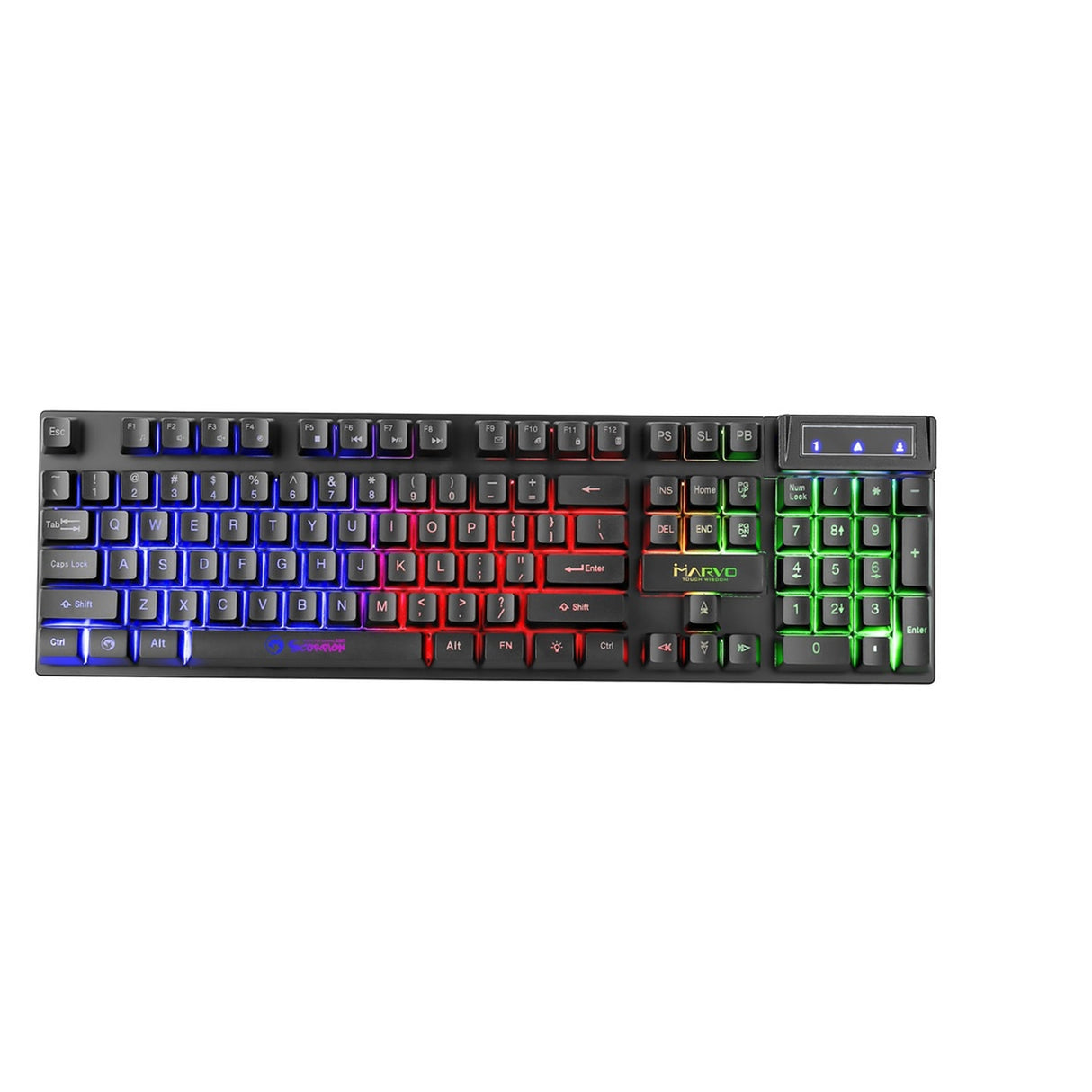 Marvo K605 keyboard Gaming USB QWERTY UK English Black