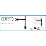 piXL SINGLE ARM monitor mount / stand 68.6 cm (27") Black