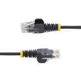 StarTech.com 0.5 m CAT6 Cable - Slim - Snagless RJ45 Connectors - Black