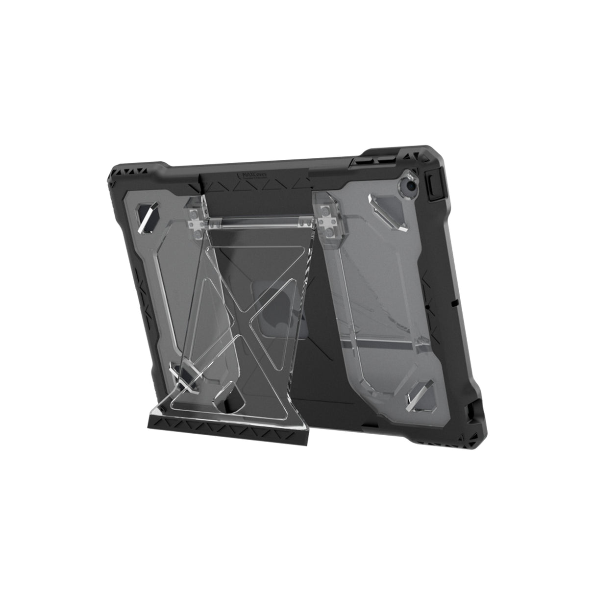 MAXCases Shield Extreme-X2 for 10.2 iPad 9th gen (Grey Bumper/ Black Bezel)