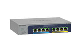 NETGEAR 8-port Ultra60 PoE++ Multi-Gigabit (2.5G) Ethernet Plus Switch Managed L2/L3 2.5G Ethernet (100/1000/2500) Power over Ethernet (PoE) Grey