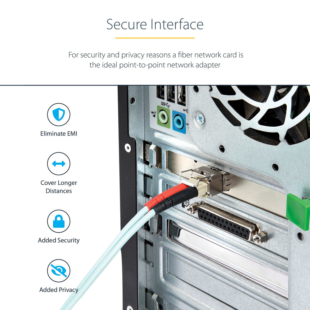 StarTech.com 10G PCIe SFP+ Card - Single SFP+ Port Network Adapter - Open SFP+ for MSA-Compliant Modules/Direct-Attach Cables - 10 Gigabit Fiber PCIe NIC - PCI Express SFP+ Network Card