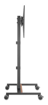 Manhattan TV & Monitor Mount, Trolley Stand (Compact), 1 screen, Screen Sizes: 34-55", Silver, VESA 200x200 to 400x400mm, Max 35kg, Height-adjustable to four levels: 862, 916, 970 and 1024mm, LFD, Lifetime Warranty