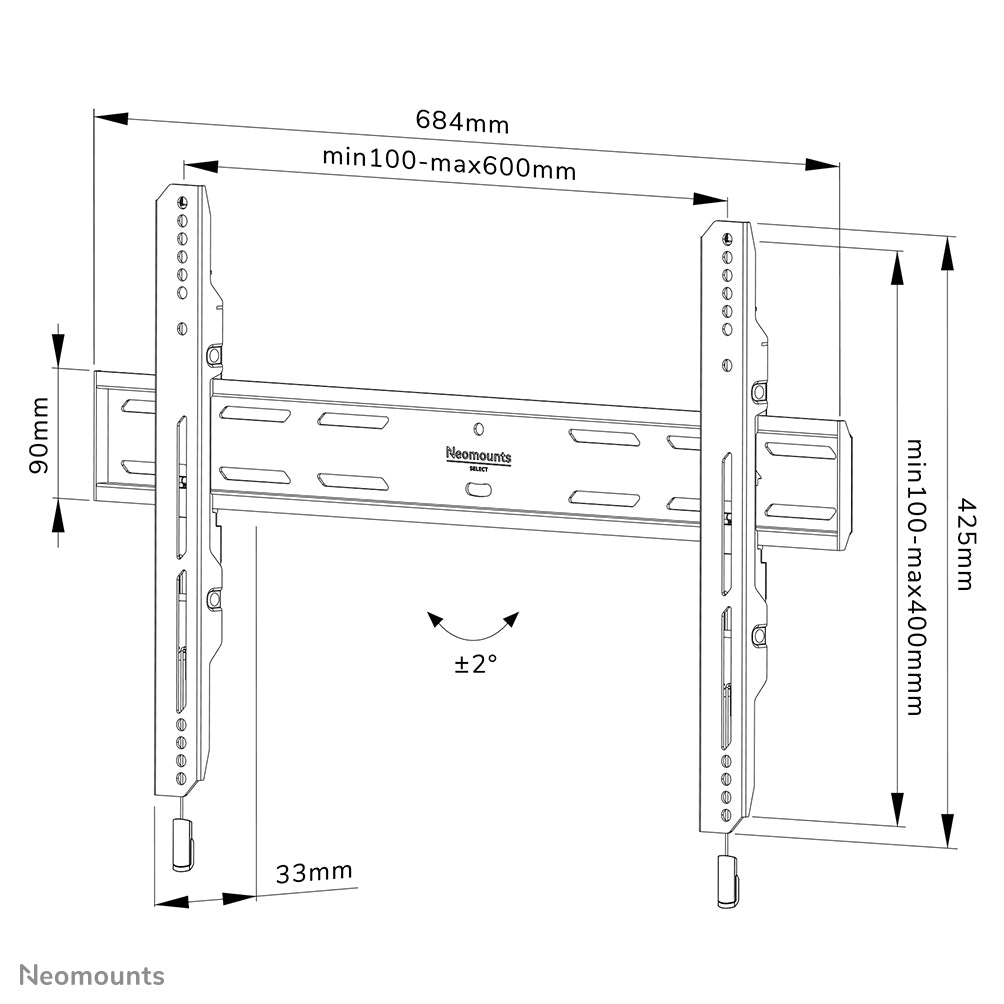 Neomounts tv wall mount