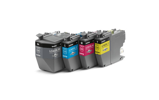 Brother LC-422XLVALDR Ink cartridge multi pack high-capacity Bk,C,M,Y Blister 3000pg + 3x1500pg Pack=4 for Brother MFC-J 5340