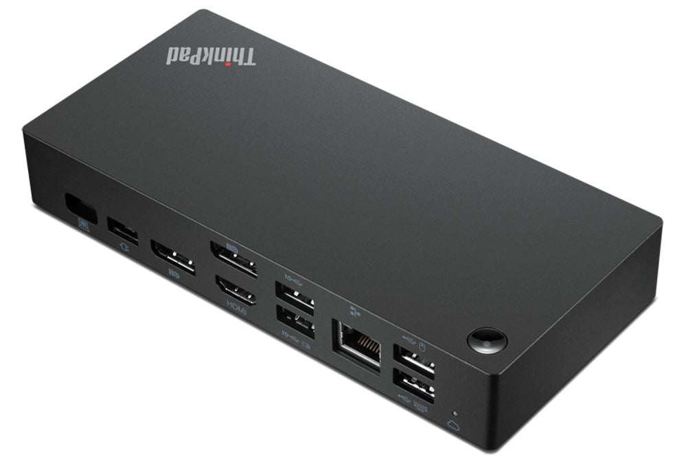 Lenovo 40B20135UK laptop dock/port replicator Wired USB 3.2 Gen 1 (3.1 Gen 1) Type-A + Type-C Black