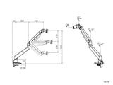 Multibrackets M VESA Gas Lift Arm iMac Silver