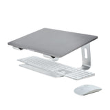 StarTech.com Laptop Stand for Desk, Supports 5kg/11lb, Aluminum, Silver, Ergonomic Laptop Riser, Portable Laptop Holder, Computer Stand for Macbook Air/Pro, Dell XPS, Lenovo