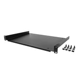 StarTech.com 1U Server Rack Shelf - Universal Rack Mount Cantilever Shelf for 19" Network Equipment Rack & Cabinet - Durable Design - Weight Capacity 55lb/25kg - 12" Deep Tray