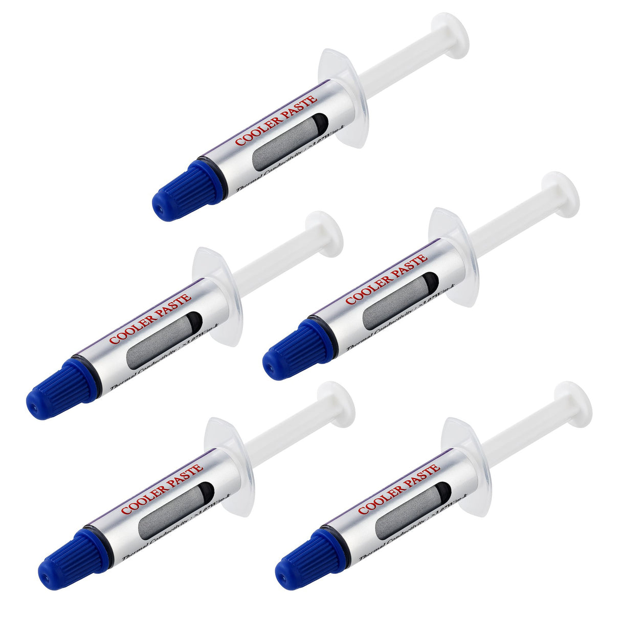 StarTech.com Thermal Paste, Pack of 5 Re-sealable Syringes (1.5g / each), Metal Oxide Compound, CPU Heat Sink Thermal Grease Paste