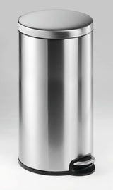 Durable Pedal bin stainless steel 30L round