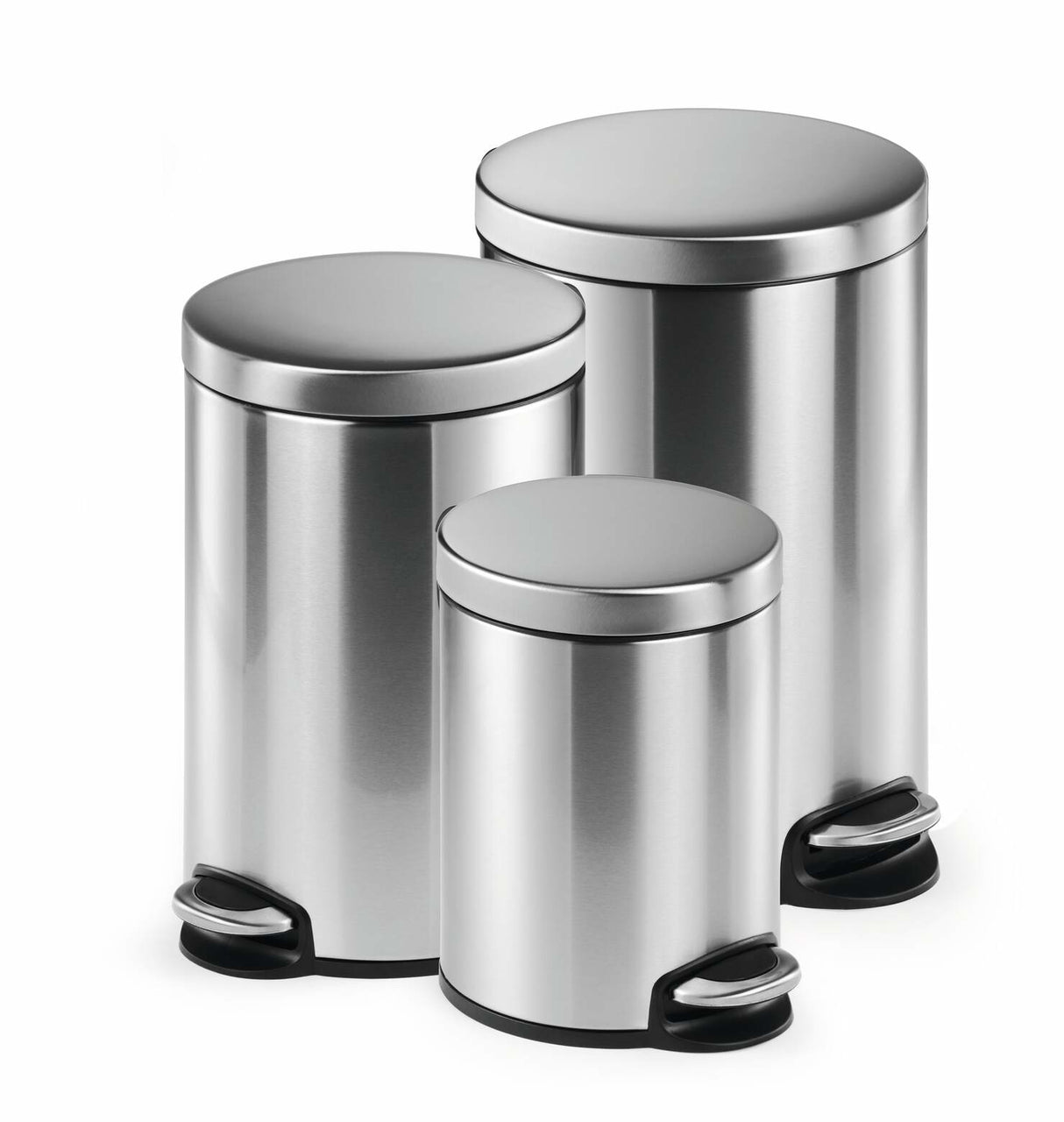 Durable Pedal bin stainless steel 30L round