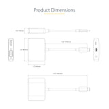 StarTech.com USB C Video Adapter, USB C to HDMI VGA Multiport Adapter, 3.5mm Audio, 4K 60Hz HDR, 100W PD Pass-Through, Thunderbolt 3/4 Compatible - USB C Display Travel Adapter