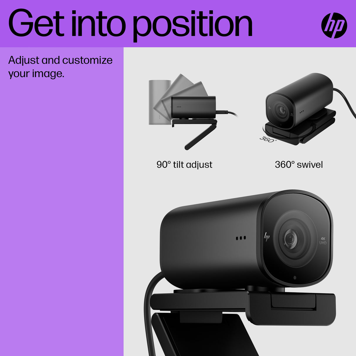 HP 965 4K Streaming Webcam