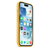 Apple iPhone 15 Silicone Case with MagSafe - Sunshine