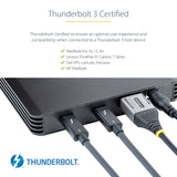 StarTech.com 4 Bay Thunderbolt 3 NVMe Enclosure, For M.2 NVMe SSD Drives, 1x DisplayPort Video/ 2x TB3 Downstream Ports, 40Gbps, 72W Power Supply, External Hard Drive Enclosure