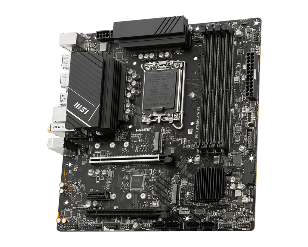 MSI PRO B760M-A WIFI motherboard Intel B760 LGA 1700 micro ATX