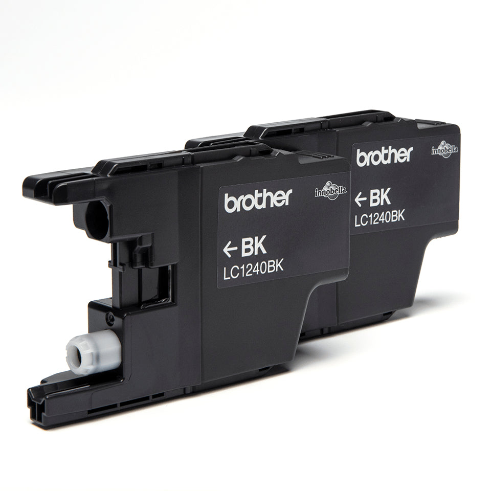 Brother LC-1240BKBP2DR Ink cartridge black twin pack, 2x600 pages ISO/IEC 24711 Pack=2 for Brother DCP-J 525/MFC-J 6510