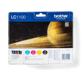 Brother LC-1100VALBP Ink cartridge multi pack Bk,C,M,Y 450pg + 3x325pg, 9.5ml+3x7.5ml Pack=4 for Brother DCP 185 C/MFC 6490 C