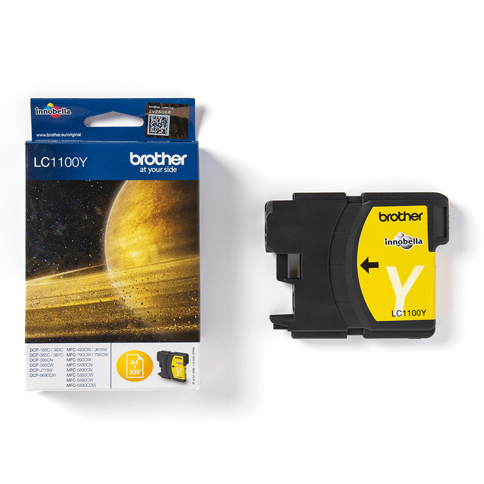 Brother LC-1100Y Ink cartridge yellow, 325 pages ISO/IEC 24711 5.5ml for Brother DCP 185 C/MFC 6490 C