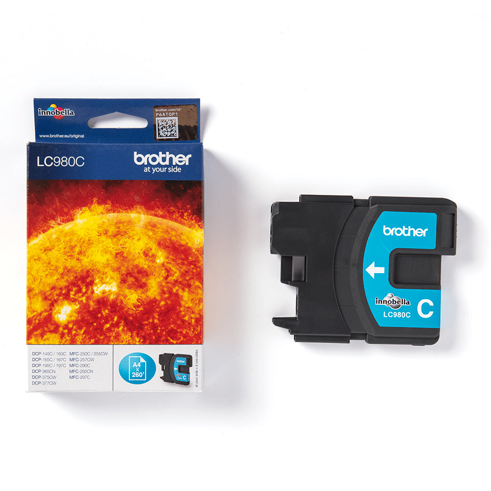 Brother LC-980C Ink cartridge cyan, 260 pages ISO/IEC 24711 5.5ml for Brother DCP 145 C