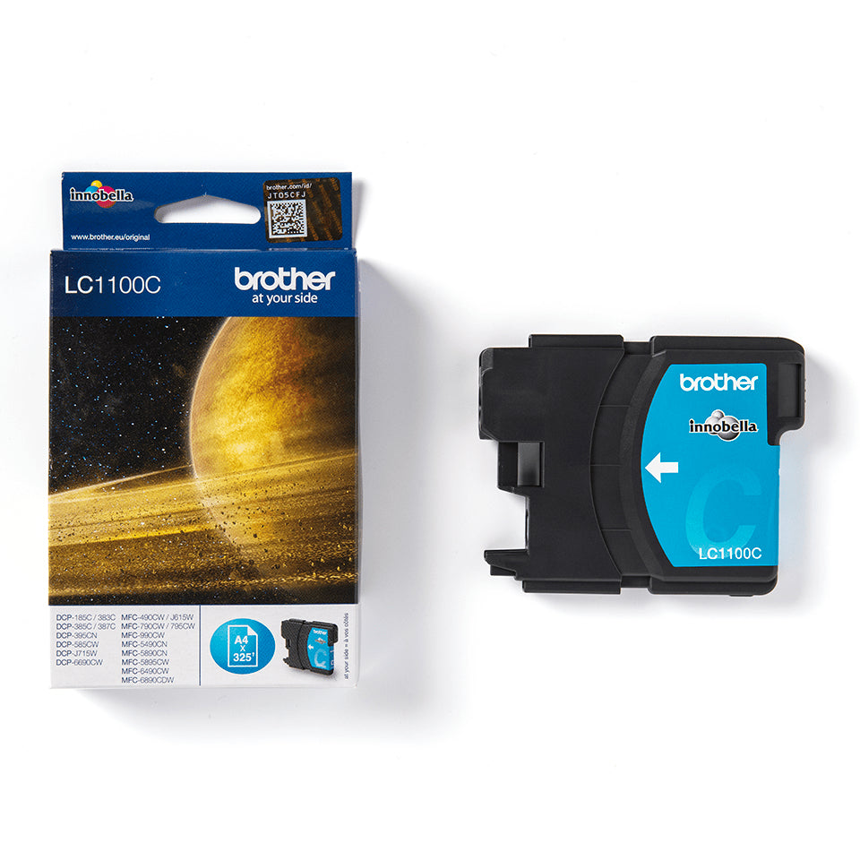 Brother LC-1100C Ink cartridge cyan, 325 pages ISO/IEC 24711 5.5ml for Brother DCP 185 C/MFC 6490 C