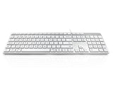 Accuratus KYBAC301-USBCMAC keyboard Universal USB QWERTY UK International White