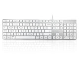 Accuratus KYBAC301-USBCMAC keyboard Universal USB QWERTY UK International White