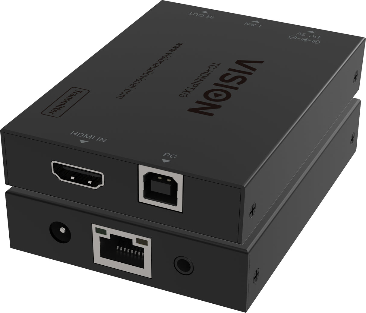 Vision HDMI-over-IP Transmitter AV transmitter Black