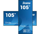 iiyama LH10551UWS-B1AG Signage Display Digital signage flat panel 2.66 m (104.7") LED 500 cd/m² UltraWide Full HD Black 24/7