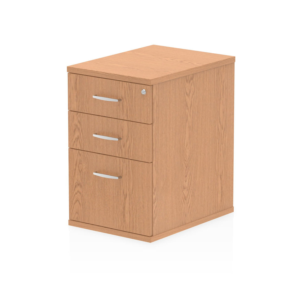 Dynamic I000777 office drawer unit Oak Melamine Faced Chipboard (MFC)