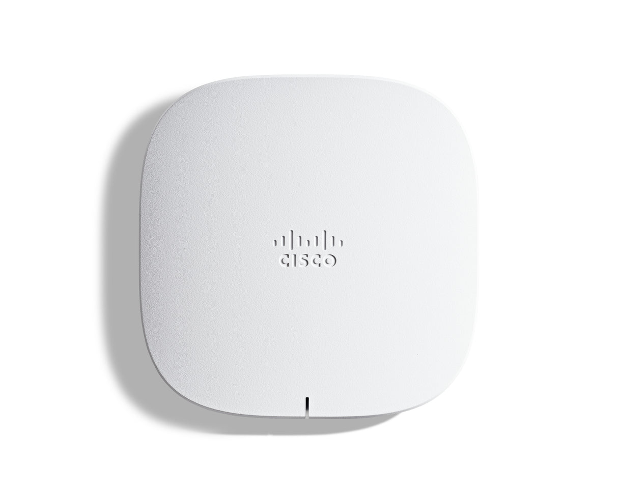 Cisco Business 150AX Wi-Fi 6 2x2 Access Point 1 GbE Port, Ceiling Mount, PoE Injector Included, 3-Year Hardware Protection (CBW150AX-E-UK) | Compatible with CBW150AX and CBW151AXM Mesh Extender