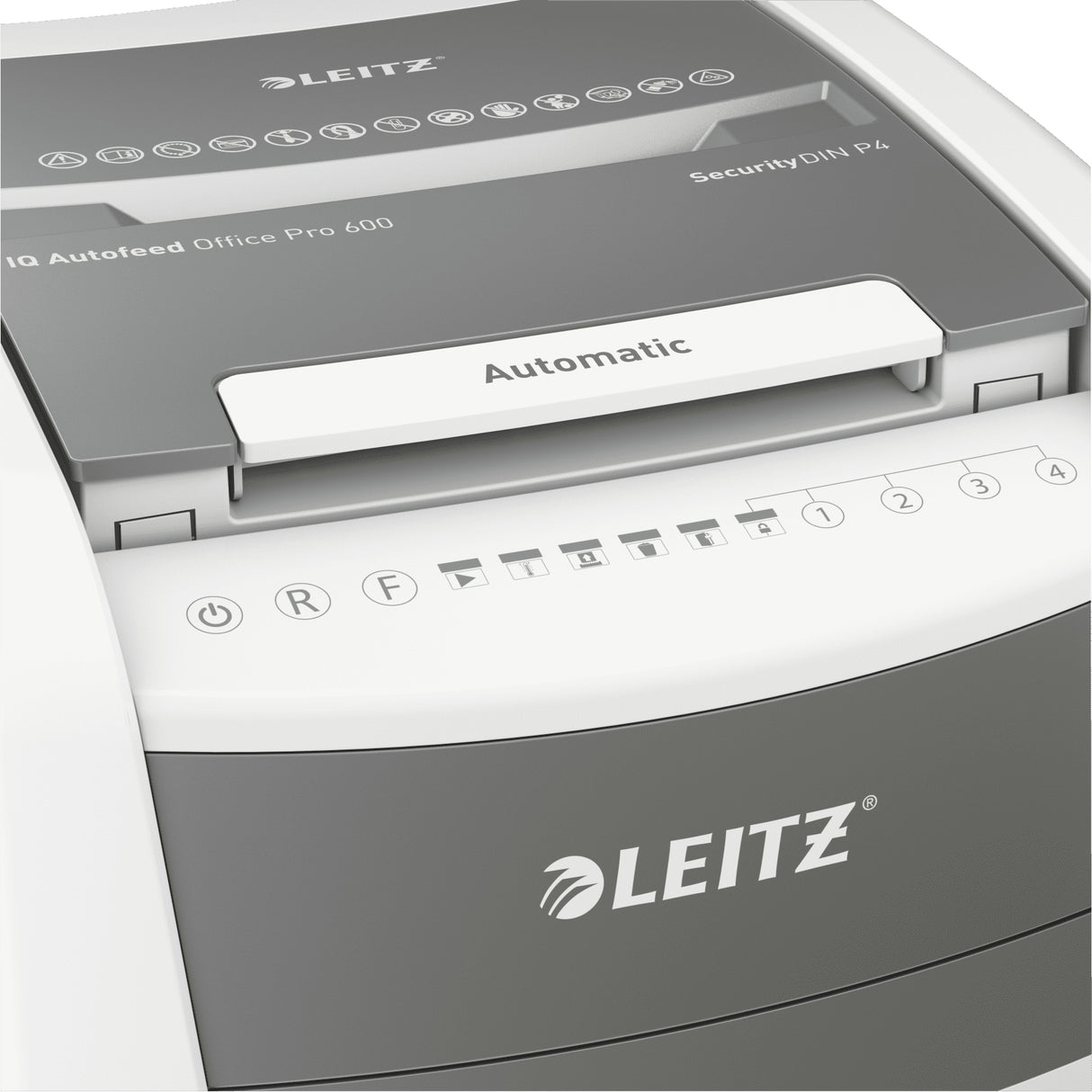 Leitz P4 110L paper shredder Cross shredding 55 dB 23 cm Black, Grey, Silver, White