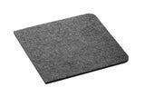 Durable 708158 desk pad PET felt Charcoal