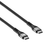 Manhattan USB-C to USB-C Cable (240W), 2m, Male to Male, Black, 480 Mbps (USB 2.0), Extended Power Range (EPR) charging up to 240W (Note additional USB-C 240W wall charger needed), Lifetime Warranty, Polybag