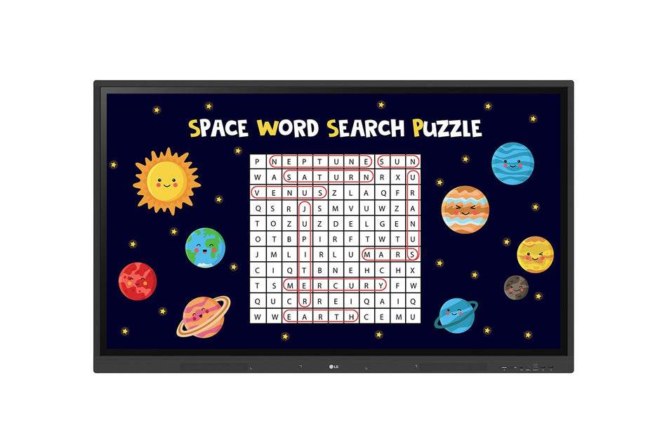 LG 75” IPS UHD Multi Touch CreateBoard™ with Android 11 OS, Wireless & Bluetooth, Built-in whiteboarding software