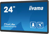 iiyama TW2424AS-B1 Signage Display Digital signage flat panel 60.5 cm (23.8") Wi-Fi 250 cd/m² 4K Ultra HD Black Touchscreen Built-in processor Android 24/7