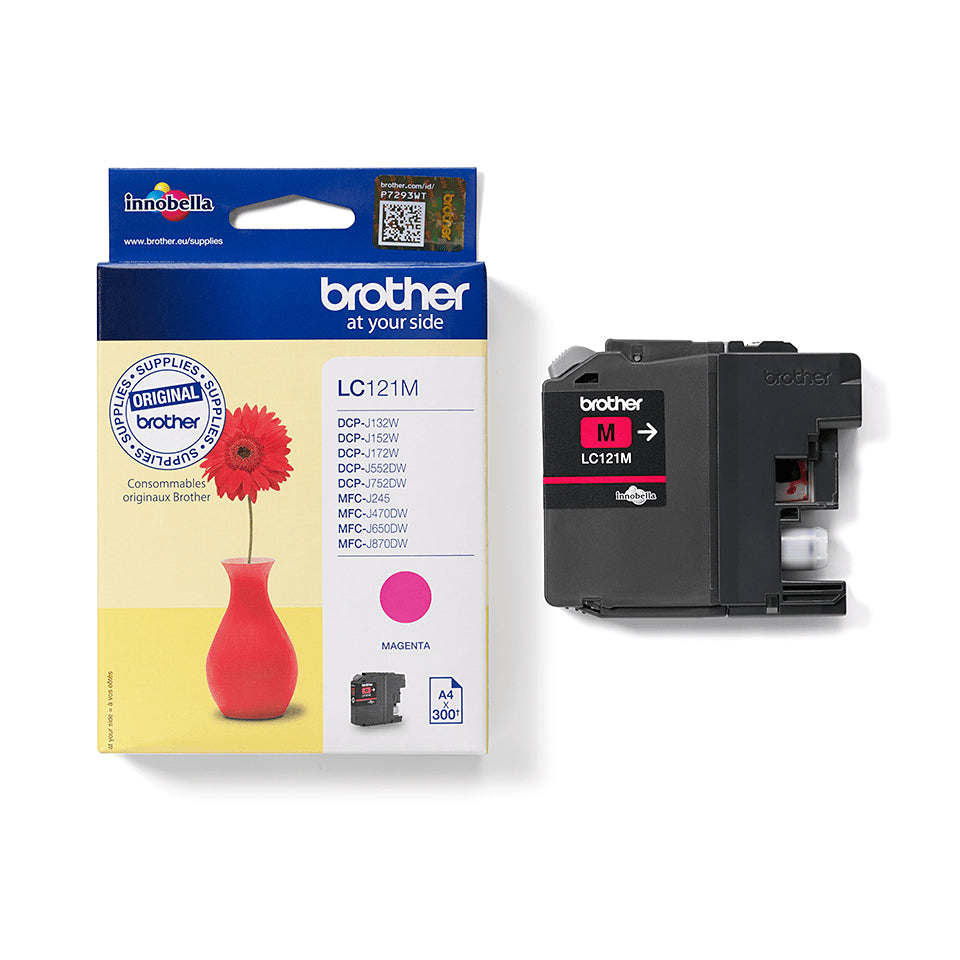 Brother LC-121M Ink cartridge magenta, 300 pages ISO/IEC 24711 3.9ml for Brother DCP-J 132/MFC-J 285