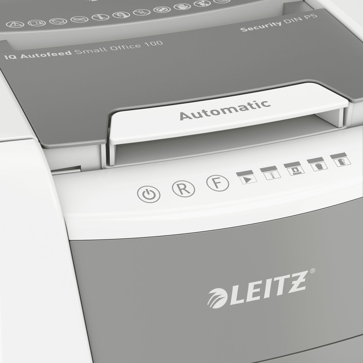 Leitz P5 34L paper shredder Micro-cut shredding 55 dB 22 cm Black, Grey, Silver, White