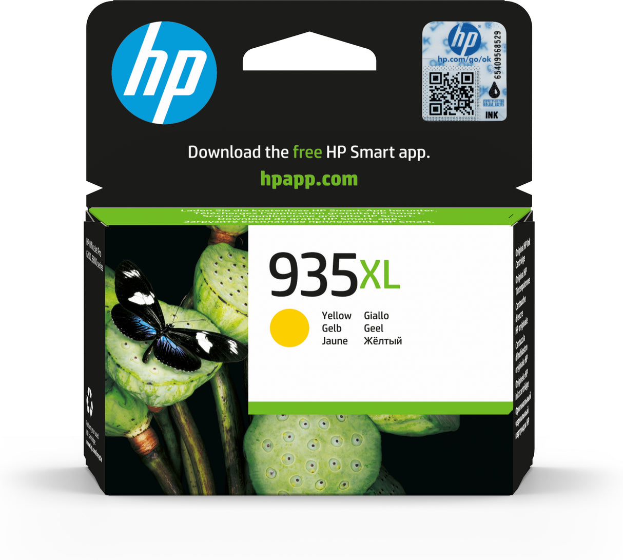 HP C2P26AE/935XL Ink cartridge yellow high-capacity, 825 pages ISO/IEC 24711 9.5ml for HP OfficeJet Pro 6230