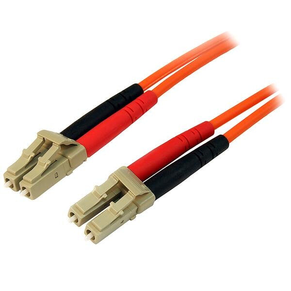 StarTech.com 5m Fiber Optic Cable - Multimode Duplex 50/125 - LSZH Fiber Jumper Cord - LC/LC