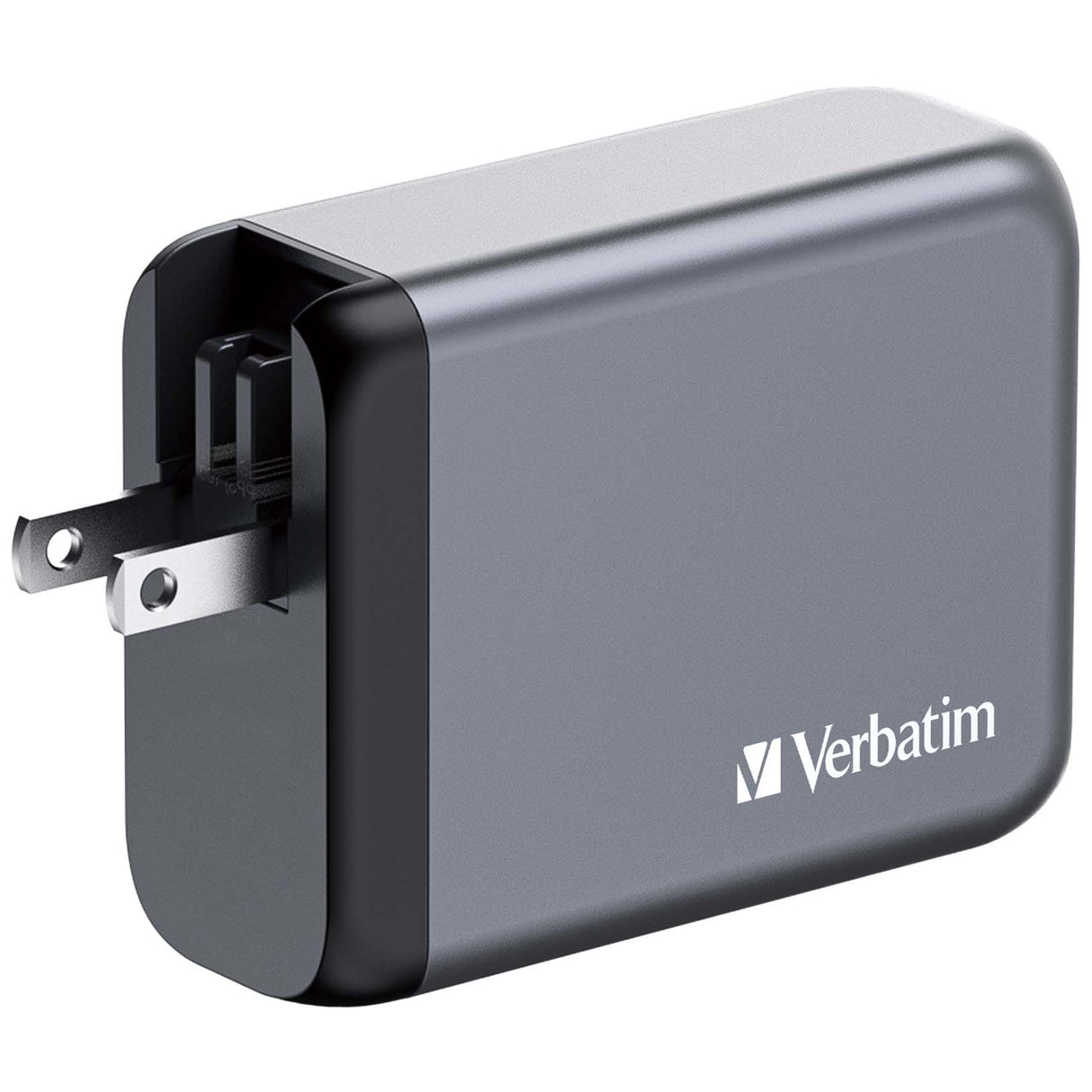 Verbatim GNC-100 GaN Charger 100W with 2 x USB-C PD 100W / 1 x USB-C PD 65W / 1 x USB-A QC 3.0 (EU/UK/US)