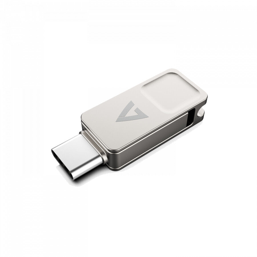 V7 VF364GTC USB flash drive 64 GB USB Type-A / USB Type-C 3.2 Gen 1 (3.1 Gen 1) Silver