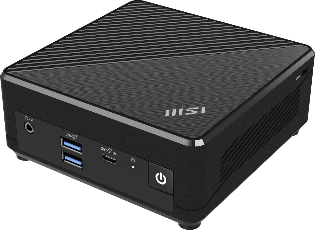 MSI Cubi N ADL S Intel N100 Desktop PC, NUC, SFF, Mini Computer, HTPC, (4GB RAM, 128GB SSD, Windows 11 PRO), Fanless/UHD Graphics/Type C/HDMI/DisplayPort/Dual LAN/WiFi 5/BT 5.1/VESA