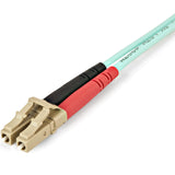 StarTech.com 1m (3ft) LC/UPC to LC/UPC OM4 Multimode Fiber Optic Cable, 50/125µm LOMMF/VCSEL Zipcord Fiber, 100G, Low Insertion Loss - LSZH Fiber Jumper Cord