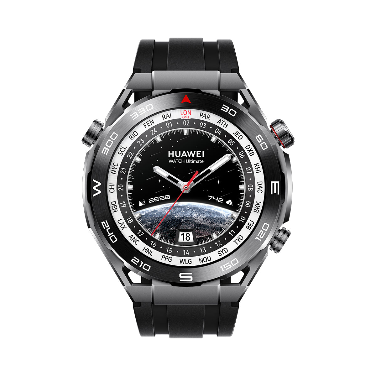 Huawei WATCH Ultimate 3.81 cm (1.5") LTPO 48 mm Hybrid 466 x 466 pixels Black GPS (satellite)