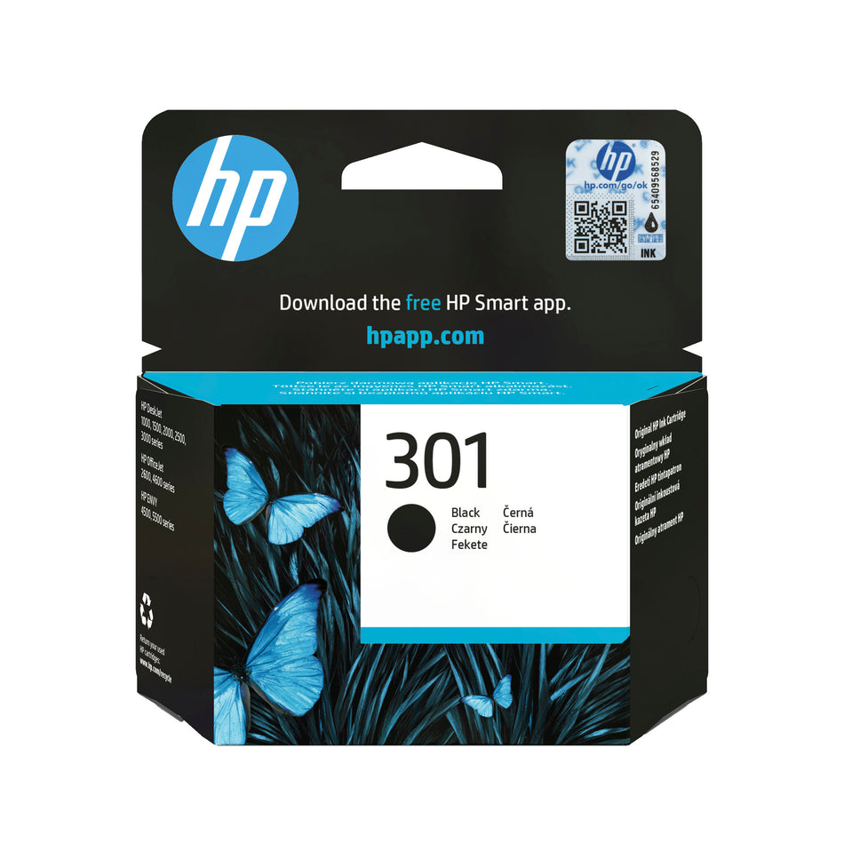 HP 301 Black Original Ink Cartridge